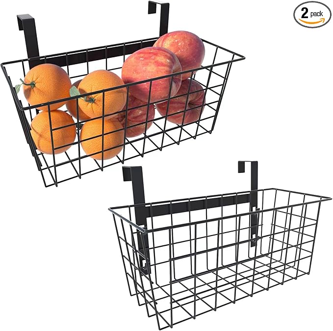 MaraFansie Basket with Hook, Grid Storage Basket, Over the Cabinet Door by MakeStorageMoreFun