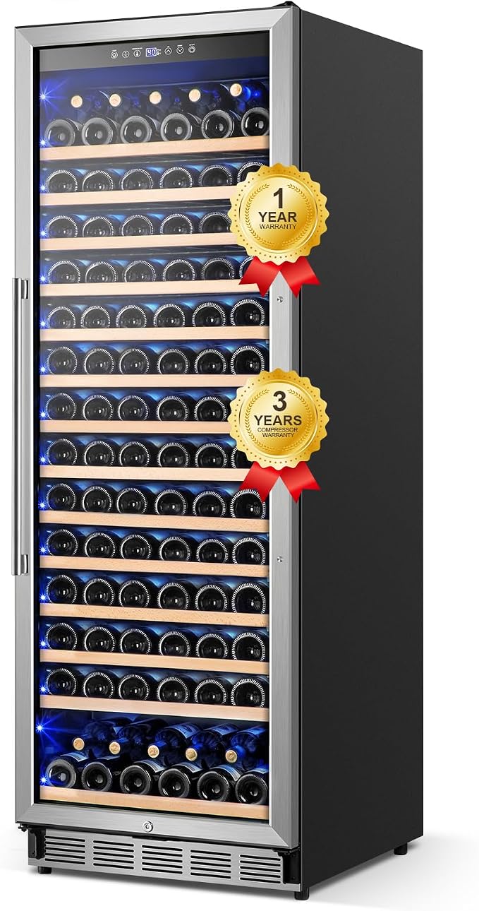 Wine Fridge Freestanding, 173 Bottles 24 Inch Wine Cooler Refrigerator by FoMup