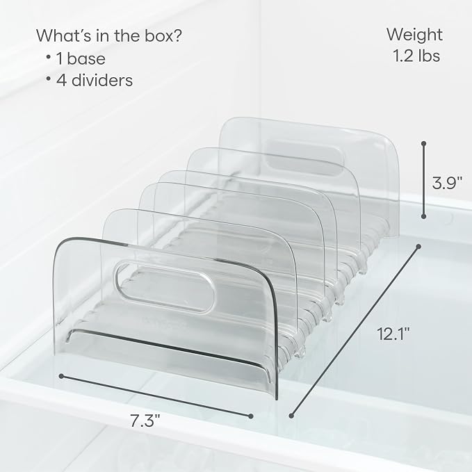 YouCopia FreezeUp Freezer Rack 12" BPA-Free Fridge Organizer - Image 4