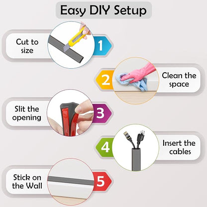 Rubber Bond TV Cord Hider Cable Protector - Image 7
