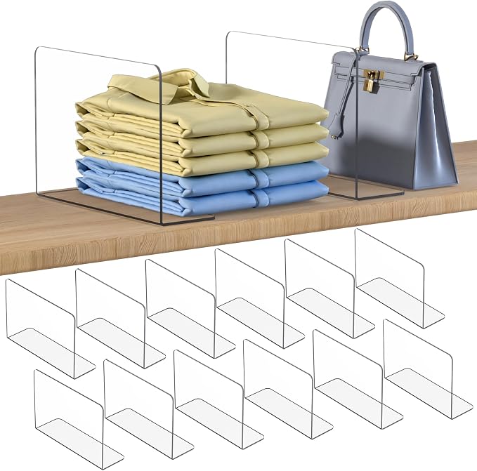 OKPOW Shelf Dividers Closet Organizer by OKPOW