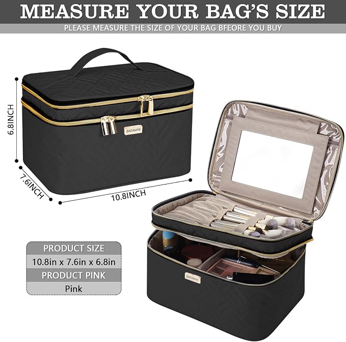 8.8L Double Layer Travel Makeup Bag - Image 2