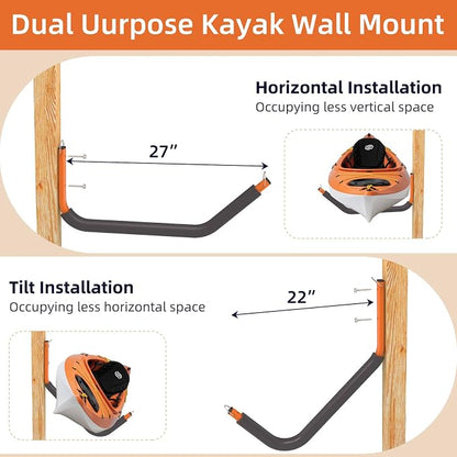 26" Kayak Wall Mount Storage Rack - Image 5