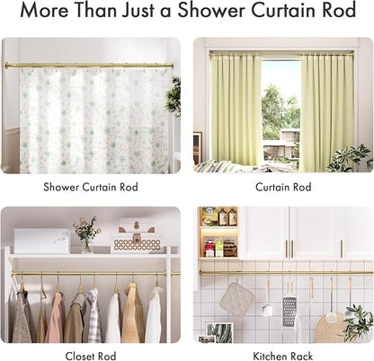 AmazerBath Spring Tension Shower Curtain Rod, 31-75 Inches Heavy Duty Tension - Image 7