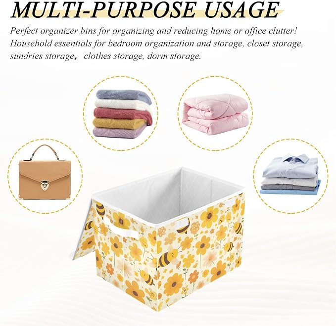 Storage Bins with Lids Storage Containers Storage Box with Handles Storage - Image 5