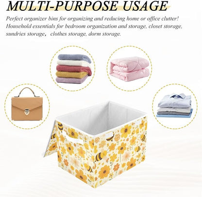 Storage Bins with Lids Storage Containers Storage Box with Handles Storage - Image 5
