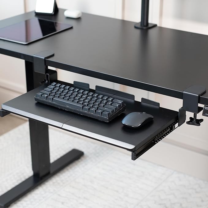 VIVO Small Keyboard Tray, Under Desk Pull Out - Image 2