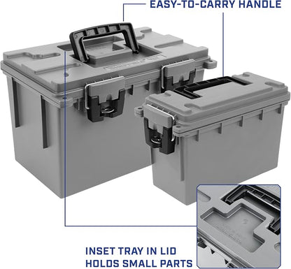 Sheffield Ammo Box Made in USA, Stackable Lockable Ammo Storage Box, Water & - Image 9
