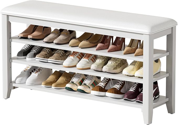 Taitiy Shoe Rack Bench Entryway Storage, Shoe Organizer Bench by Taitiy
