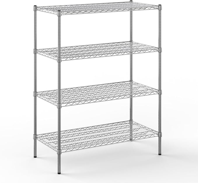 21" Deep x 42" Wide x 54" Height Wire Shelving Kit | 4-Tier | NSF Commercial by Regal+Altair
