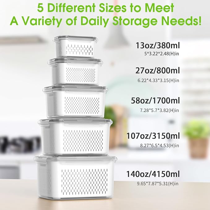Fruit Storage Containers for Fridge - Image 2