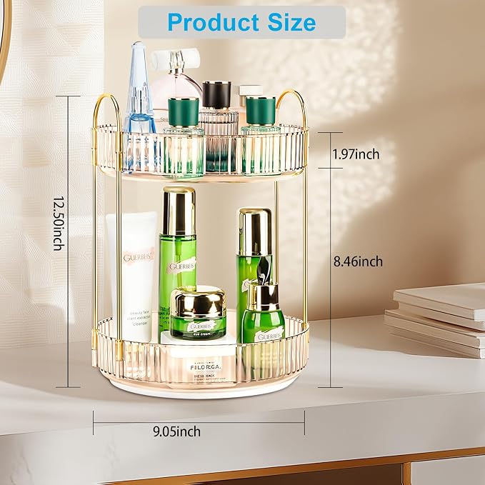 360 Rotating Makeup Organizer - Image 3