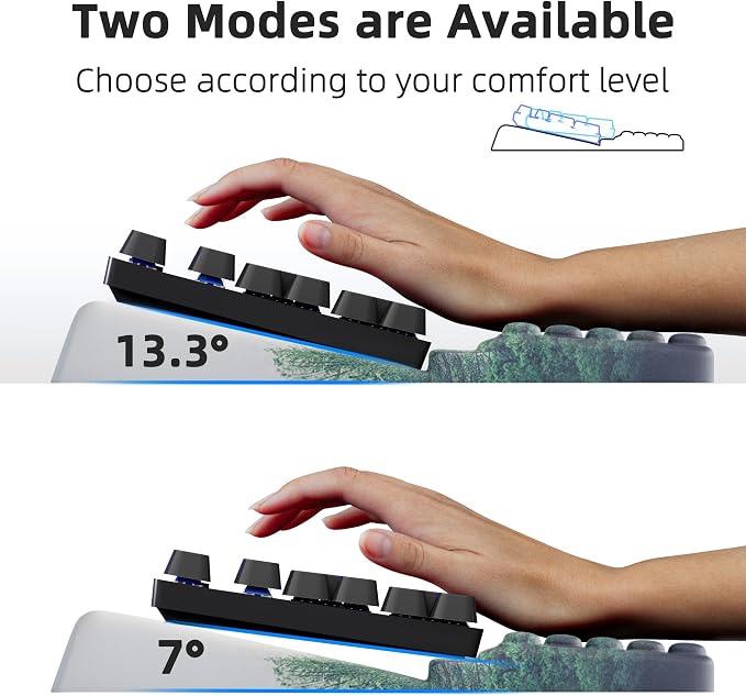 Ospelelf Keyboard Wrist Rest Pad, Comfy Ergonomic Keyboard Stand Holder - Image 3