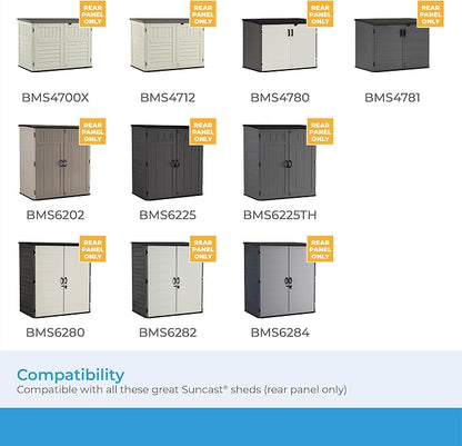 Suncast Horizontal or XL Vertical Shed Shelf Kit, Space Saving Shelving - Image 2