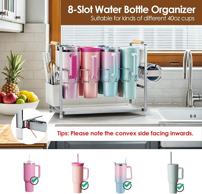 Housolution Water Bottle Organizer Drying Rack - Image 2