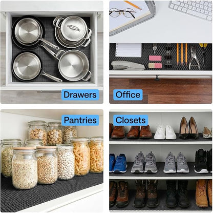 GORILLA GRIP powerGRIP Drawer Shelf and Cabinet Liner, Thick Strong Hold - Image 9