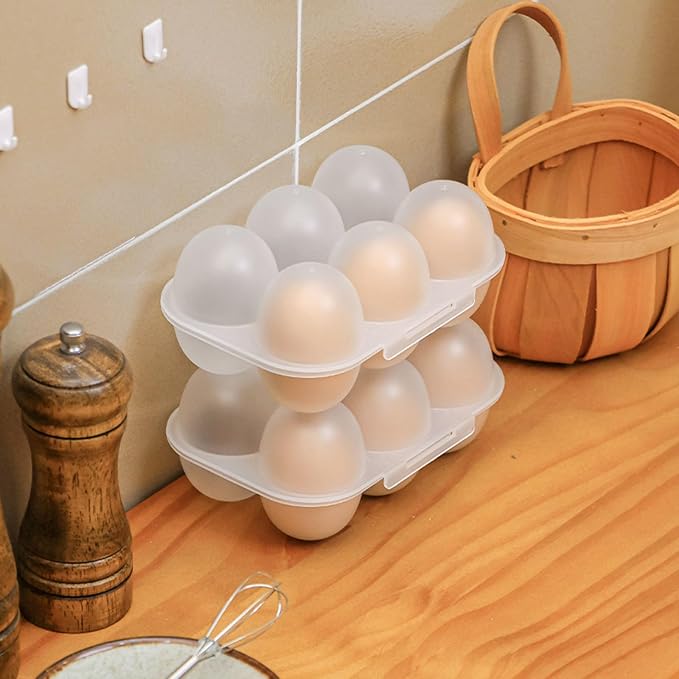 6 Grid Egg Holder Container Portable Carrier Box Hard Shell Storage Case - Image 3