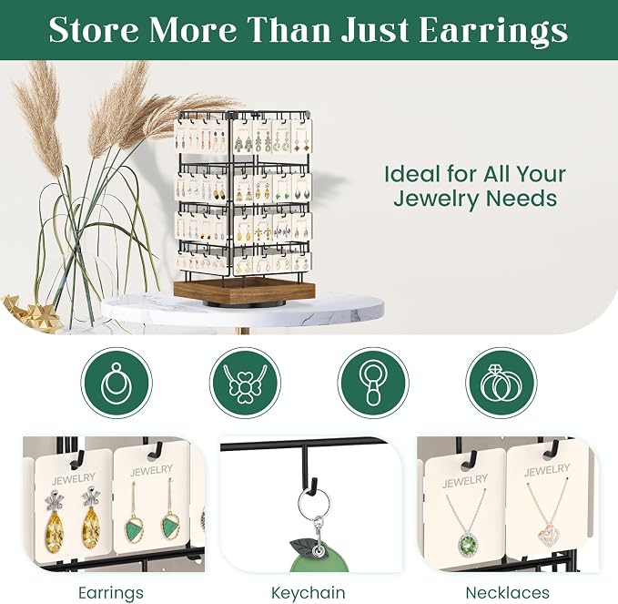 EsLuker.ly Rotating Earring Display Holder Stand - Image 3