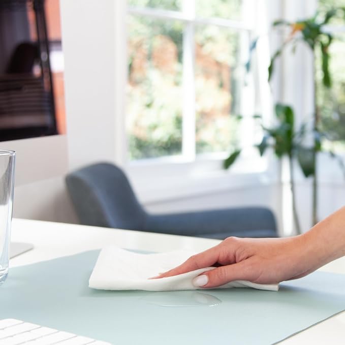 Smead Desk Pad, Vegan Leather Desk Mat - Image 6