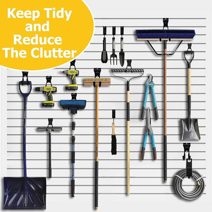 Slatwall Accessories, 22 Pack Heavy Duty Steel Slatwall Hooks, Garage and - Image 8