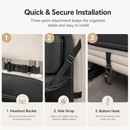 Car Seat Back Organizer for Nissan Terra 2018 2019 2020 2021 2022 - Image 6