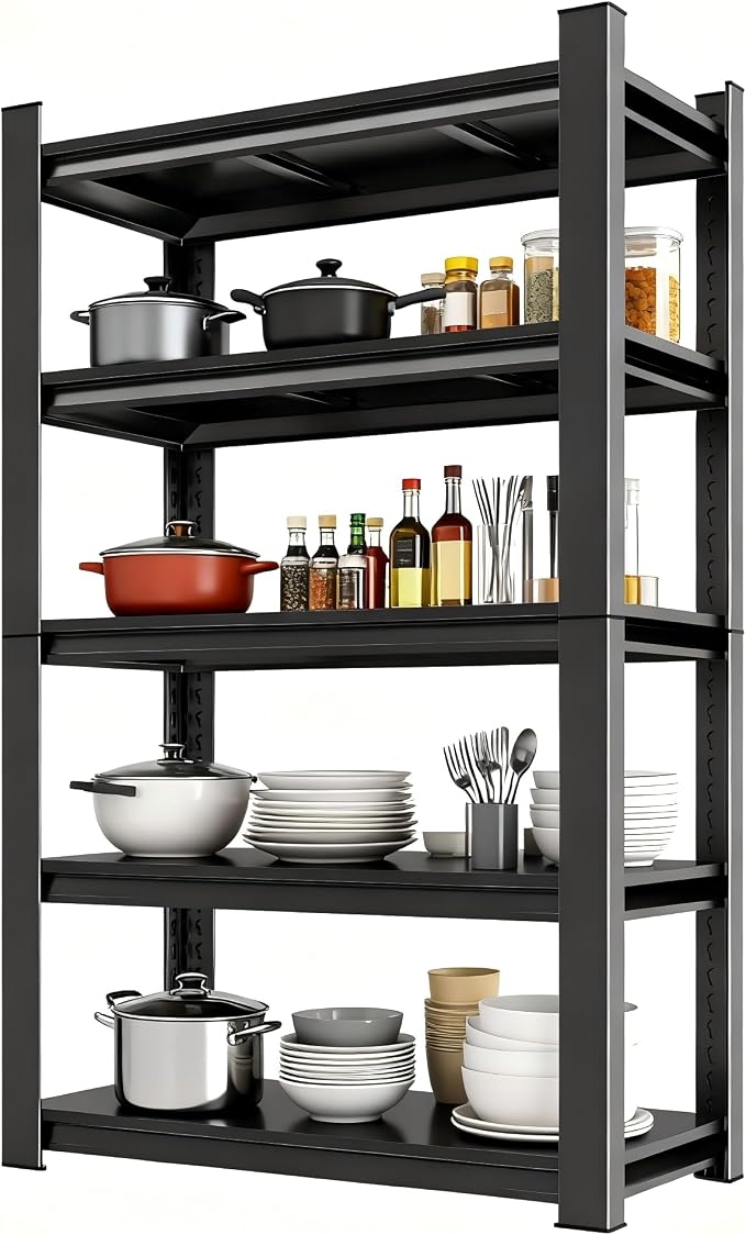 Metal Garage Shelving Unit, 5-Tier Garage Storage Shelves Heavy Duty - Image 4