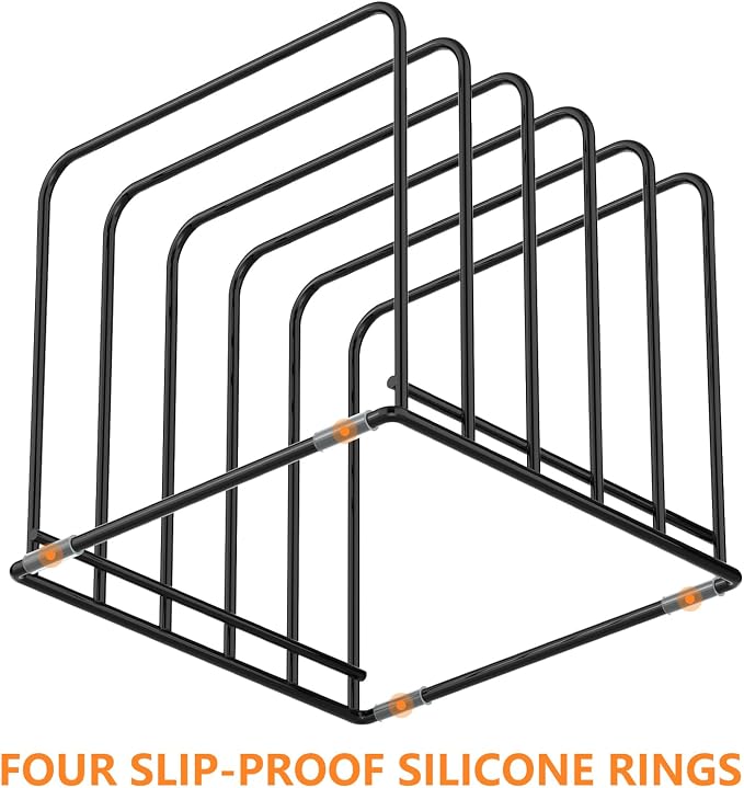 Kitchen Cabinet Organizer, Steel Cookware Holder, Divided Holder - Image 7