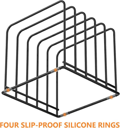 Kitchen Cabinet Organizer, Steel Cookware Holder, Divided Holder - Image 7