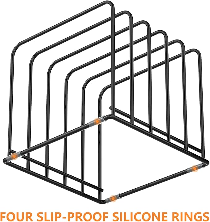 Kitchen Cabinet Organizer, Steel Cookware Holder, Divided Holder - Image 4