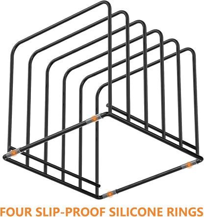 Kitchen Cabinet Organizer, Steel Cookware Holder, Divided Holder - Image 4
