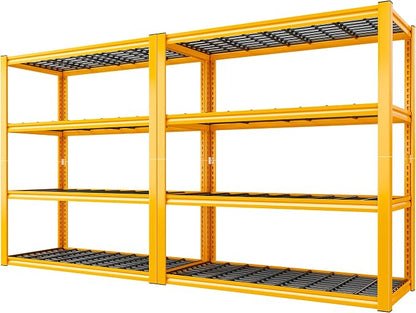 REIBII 40" W Yellow Garage Shelving by REIBII