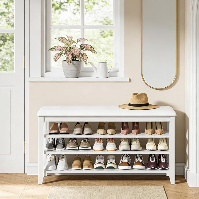 Taitiy Shoe Rack Bench Entryway Storage, Shoe Organizer Bench - Image 9