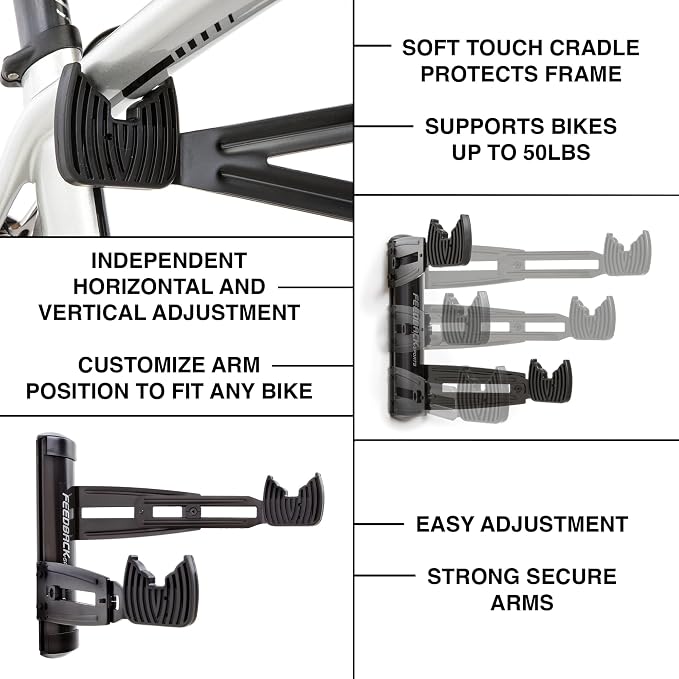 FEEDBACK SPORTS | Velo Wall Rack 2D Bike Storage | Bicycle Hangar Mount - Image 3