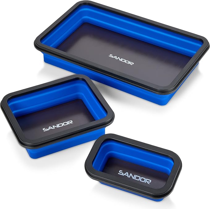 Collapsible Magnetic Parts Tray Set by SANDOR