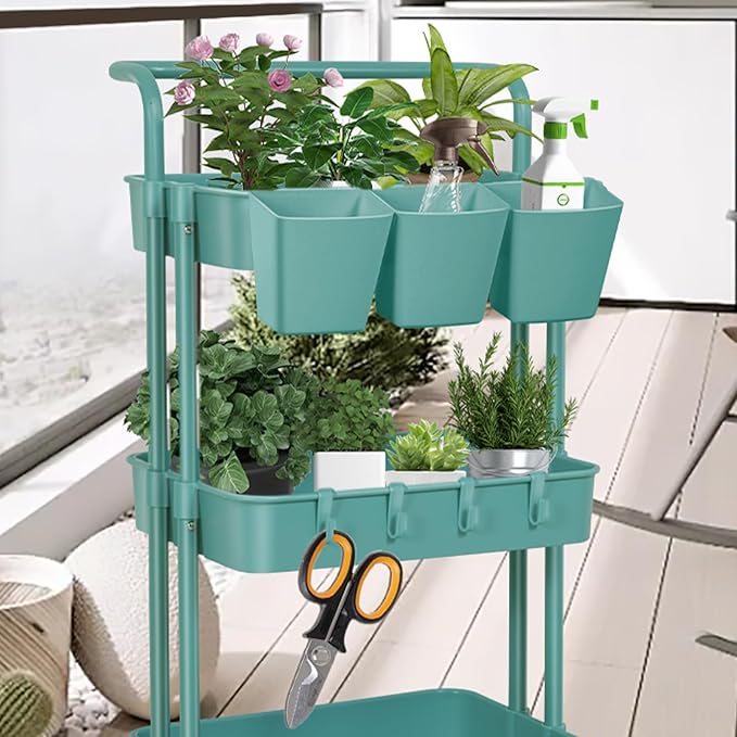 5 Pack Hanging Cup Holders, Space Saving Hanging Storage Basket Pencil Holder - Image 6