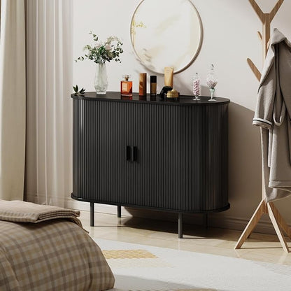 Buffet Sideboard Cabinet with Storage, Modern Accent Coffee Bar Console Table - Image 7