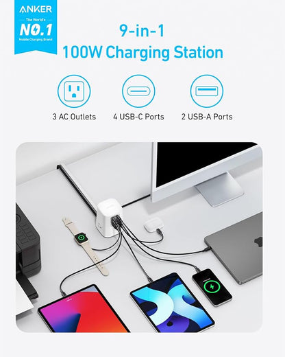 Anker Desktop Charger, 9-in-1 Power Strip - Image 2