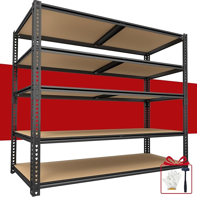 Garage Racks for Storage，5-Tier Adjustable Garage Shelving Storage Shelves by Unknown