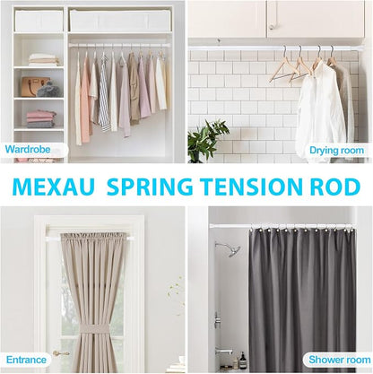 MEXAU 2 Pack Tension Curtain Rod - Image 9