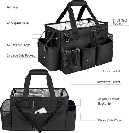 Cleaning Caddy Bag, Large Cleaning Supplies Organizer - Image 3