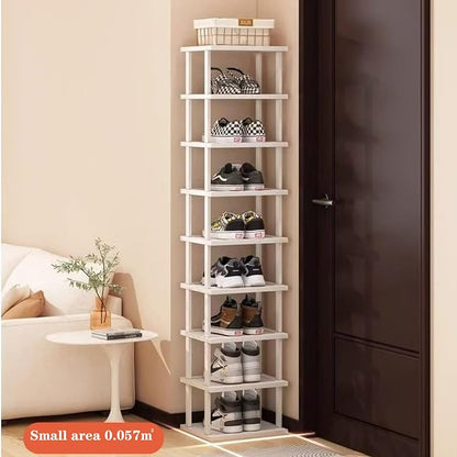 SAN HE 7-Tier Modern Bamboo Shoe Rack - Image 8