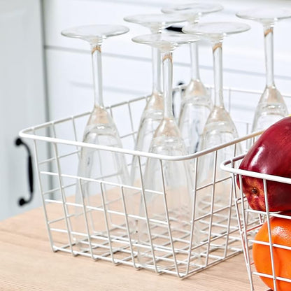 11" Upright Freezer Storage Baskets, Bathroom Organizing - Image 4