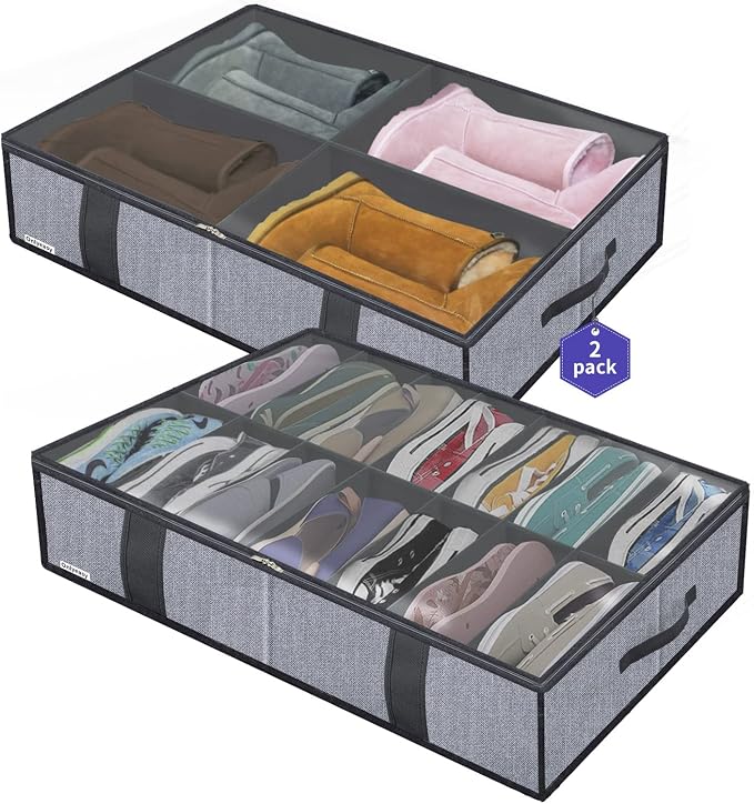 Onlyeasy Under Bed Shoe Storage Organizers by Onlyeasy