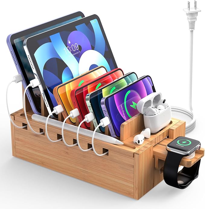 Pezin & Hulin Bamboo Charging Station by Pezin+%26+Hulin
