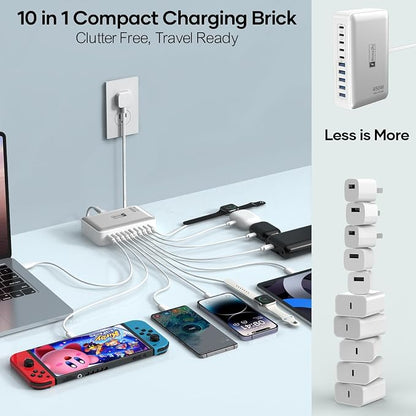 USB C Charger Hub 450W, 10 Ports Charging Station - Image 4