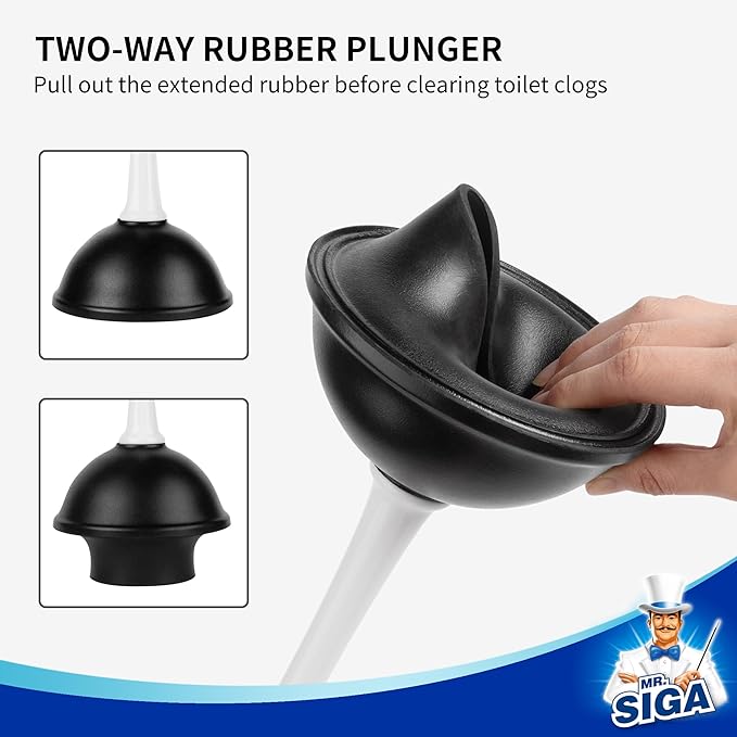 MR.SIGA Toilet Plunger and Bowl Brush Combo - Image 3