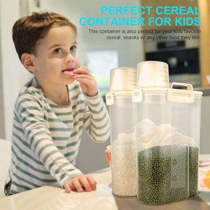 Uppetly Rice Airtight Dry Food Storage Containers, BPA Free Plastic Storage Bin - Image 6