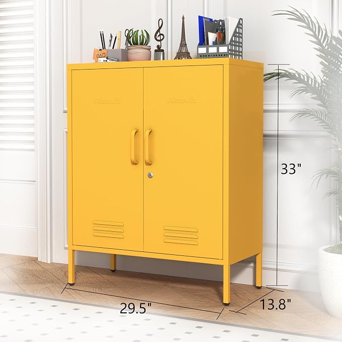 Multipurpose Accent Cabinet Locker, Metal Storage Cabinet - Image 3