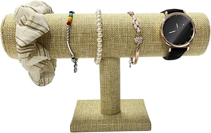 Coward T-Bar Bracelet Holder Organizer Display Jewelry Scrunchie Watch Storage by FocusOnJewelryDisplay15yrs