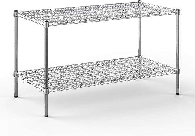 24" Deep x 48" Wide x 27" Height Wire Shelving Kit | 2-Tier | NSF Commercial by Regal+Altair